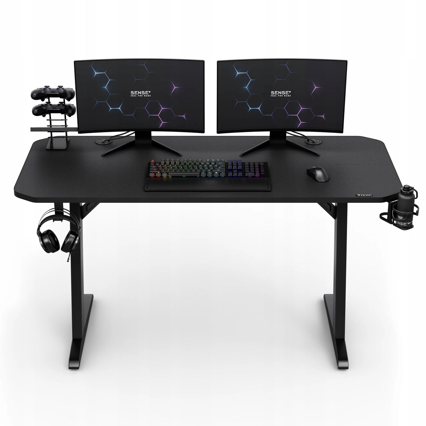 Carjfdse Computer Desk 140x60cm - Professional Workstation by Sense7